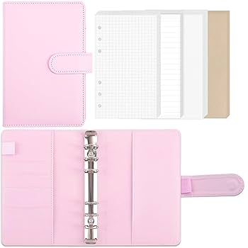 Amazon.co.jp: Sitengle A6 バインダー 6穴 予算バインダー PU